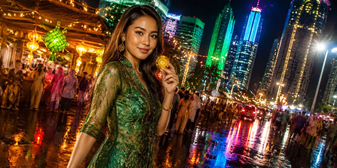 Pengguna di Petaling Jaya mengikuti pertaruhan badminton sempena Hari Raya